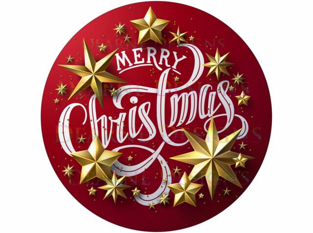 Merry Christmas Wreath Sign, Xmas Merry Xmas Red Wreath, Christmas Bauble Sign UK - image 1