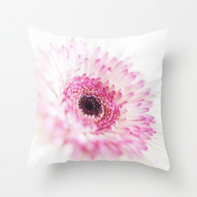 Flower Pillow - Dreamy Case Pink Cover Dahlia White Pretty Cute - image 1