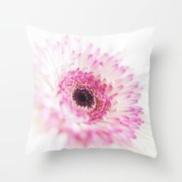 Flower Pillow - Dreamy Case Pink Cover Dahlia White Pretty Cute - thumbnail 1