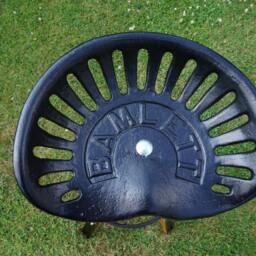 Vintage Cast Iron Tractor Seat Stool - thumbnail 3