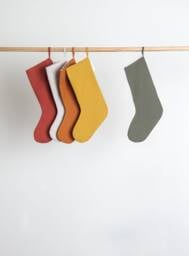 Linen Christmas Stockings - Neutral & Minimalist Stocking Scandinavian Holidays Decor