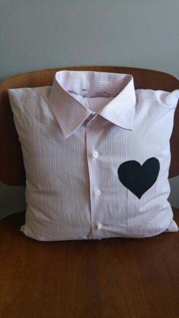 Upcycled Memory Pillow Cover - Made With Clothing From Your Loved One Grief Support Comfort Cover, 16 X Inches Square - image 1