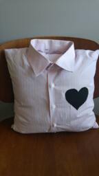 Upcycled Memory Pillow Cover - Made With Clothing From Your Loved One Grief Support Comfort Cover, 16 X Inches Square - thumbnail 1