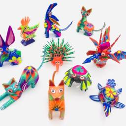 10 Mini Alebrijes, Set Of Assorted Wood Carved Alebrijes - thumbnail 2