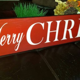 Merry Christmas Sign Rustic Horizontal Distressed Wood Extra Large Wall Hanging Porch Primitive Decoration - thumbnail 2