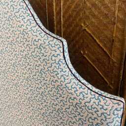 Handmade Upholstered Headboard Sanderson Fabric, Custom Bespoke Design - thumbnail 4
