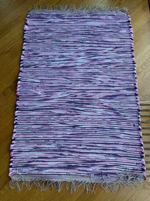 Pink Rug, Purple Rug & Cotton 40 1/2 - image 1