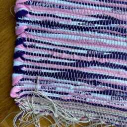 Pink Rug, Purple Rug & Cotton 40 1/2 - thumbnail 2