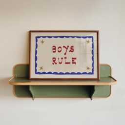 Boys Rule Print, Kids Room Wall Art, Playroom Decor, Nursery Art Gift For Boys, Above Bed Artwork, Cool - thumbnail 2