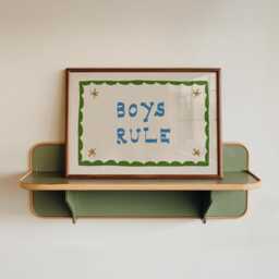 Boys Rule Print, Kids Room Wall Art, Playroom Decor, Nursery Art Gift For Boys, Above Bed Artwork, Cool - thumbnail 3
