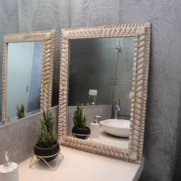 "Peruvian Mirrors ""Salom??nico Blanco Wash"