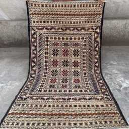 4x6'7 Authentic Afghan Kilim Rug - Handwoven Turkmen Wool Flatweave, Vibrant Nomad Geometric Boho Carpet, Perfect Gift Or Home Accent - thumbnail 3