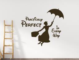 Mary Poppins Quote Wall Decal Nursery Cartoon Art 17Mp - thumbnail 1