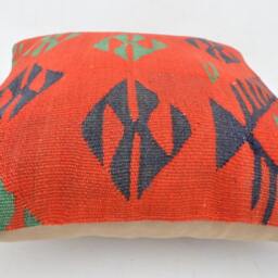 Cojin Kilim Lana Unico, 40x40 cm , 16x16Inc, Home Decor , Decorative Pillow, Turkish Pillow Case .kilim Cushion Cover , K 12 - thumbnail 3