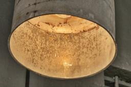 Rustic Industrial Pendant Light, Galvanized Metal Chain Lighting - thumbnail 3