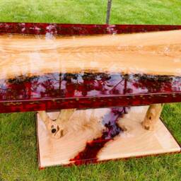 Custom Made Epoxy Wood Resin Table Ep - thumbnail 2
