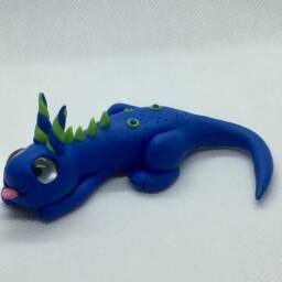 Lucee Polymer Clay Dragon - thumbnail 3
