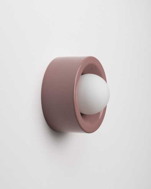 Modern Minimalist Ceramic Wall Lamp, Flush Mount Sconce, Round Lamp Holder, Surface Lighting Fixture, Housewarming Gifts - image 1