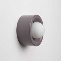 Modern Minimalist Ceramic Wall Lamp, Flush Mount Sconce, Round Lamp Holder, Surface Lighting Fixture, Housewarming Gifts - thumbnail 4