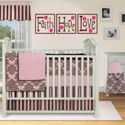 Faith Hope Love Vinyl Wall Decal Floral Nursery Decor - thumbnail 2