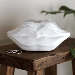 Handmade Concrete Lip Planter Marble Design, Desk Organiser - thumbnail 2