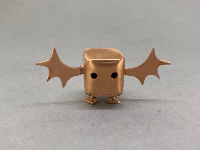 Handmade Copper Character Felicity Flappit Recycled Sculpture - image 1