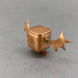Handmade Copper Character Felicity Flappit Recycled Sculpture - thumbnail 4