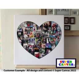 Friends Heart Shape Picture Photo Frame Collage Wall Art Framed Canvas Print Unique Handmade Gift For Best Friend Sister Birthday Gift - thumbnail 3