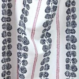Sale% Bolzano Linen Fabric Borders Alpine Country House Sold By The Meter Fabric Tissu Curtain Nya Nordiska 2 Colors - thumbnail 3