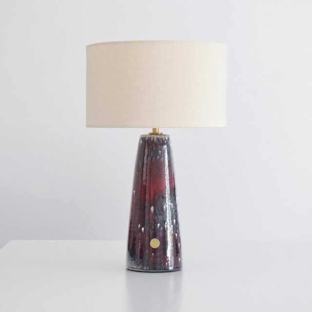 Farol - Handmade Dimmable Ceramic Red Glazed Table Lamp Debarro De Barro - image 1