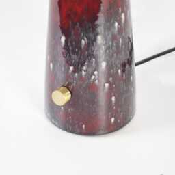 Farol - Handmade Dimmable Ceramic Red Glazed Table Lamp Debarro De Barro - thumbnail 2