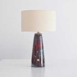 Farol - Handmade Dimmable Ceramic Red Glazed Table Lamp Debarro De Barro - thumbnail 1