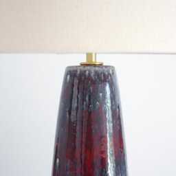 Farol - Handmade Dimmable Ceramic Red Glazed Table Lamp Debarro De Barro - thumbnail 3