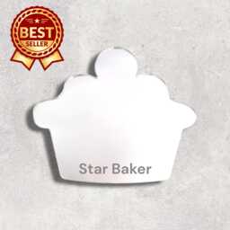 Cupcake Acrylic Mirror Wall Art Personalized Engraving Available