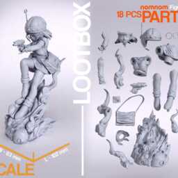 Lucca Chrono Trigger 3D Printed Figure - 110 Scale - thumbnail 3