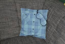 Cushion Cover Sleep Mask Gift Set Turquoise Black - thumbnail 1