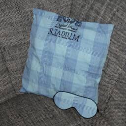 Cushion Cover Sleep Mask Gift Set Turquoise Black - thumbnail 3