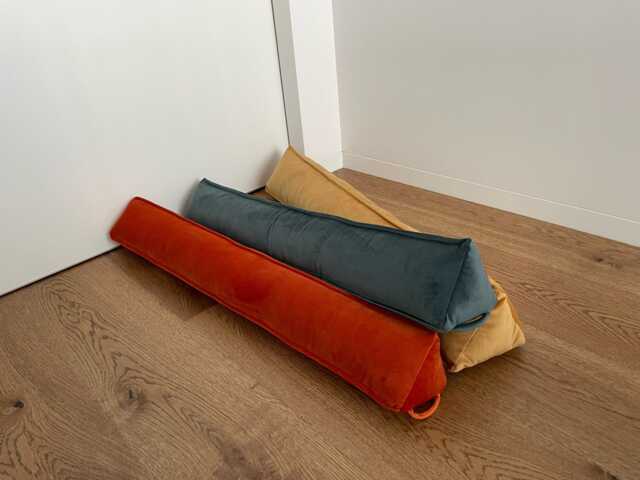 Velvet Door Draft Stopper Noise Stop Custom Size Draught Excluder Cold Reducer Window Dodger Luxury Home Decor - image 1