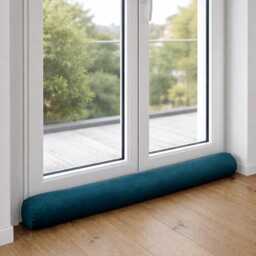Velvet Door Draft Stopper Noise Stop Custom Size Draught Excluder Cold Reducer Window Dodger Luxury Home Decor - thumbnail 2