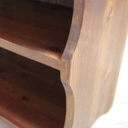 Heritage Dark Oak Shoe Bench, Hallway Entrance Tidy, 120cm Or 90cm Footwear Storage Rack - thumbnail 4