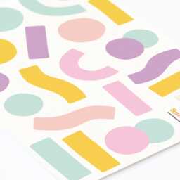Colorful Confetti Wall Decals, Plastic-Free Wall Stickers - thumbnail 3
