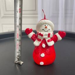 Mini Santa & Snowman Festive Character Candles. Hand Painted 10cm Christmas Candle Decorations. Cute Candles in A Choice Of 2 Designs - thumbnail 4