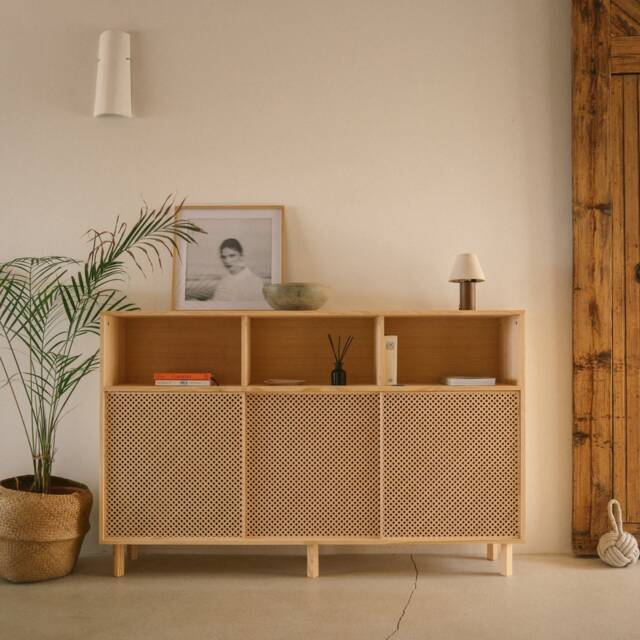 Handmade Wooden Sideboard - Mundina - image 1