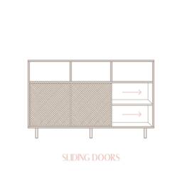Handmade Wooden Sideboard - Mundina - thumbnail 4