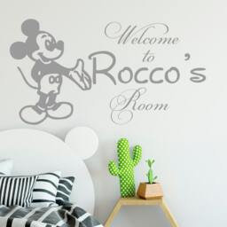 Name Wall Decals - Custom Mickey Mouse Kids Vinyl Sticker Boys Room Decor Decal Nursery Sm84 - thumbnail 2