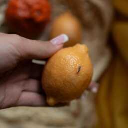 Lemon & Sicilian Red Orange Candles, Citrus Soy Wax Art, Fruit Shaped Decor, Unique Kitchen Gift, Handmade Table Styling - thumbnail 2