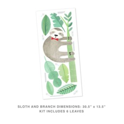 Modern Jungle Sloth Kit - Peel-And-stick Wall Decals Mej - thumbnail 4