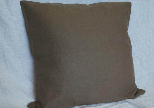 Cedar Dark Brown Euro Sham Covers , Accented Pillow Covers, Square 12x16, 16x16, 18x18, 20x20, 24x24, 26x26 - image 1