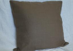 Cedar Dark Brown Euro Sham Covers , Accented Pillow Covers, Square 12x16, 16x16, 18x18, 20x20, 24x24, 26x26 - thumbnail 1