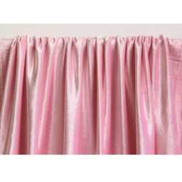 "Soft Pink Velvet Curtain 52""x84" - thumbnail 2